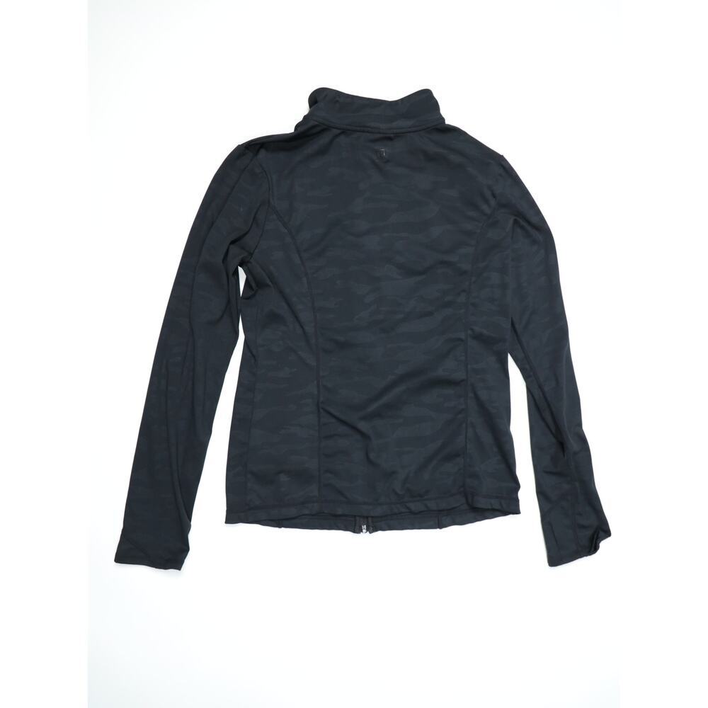 Laundry by Shelli Segal Black Camo Zip Up Jacket Athleisure Light Activewear - Picture 11 of 14